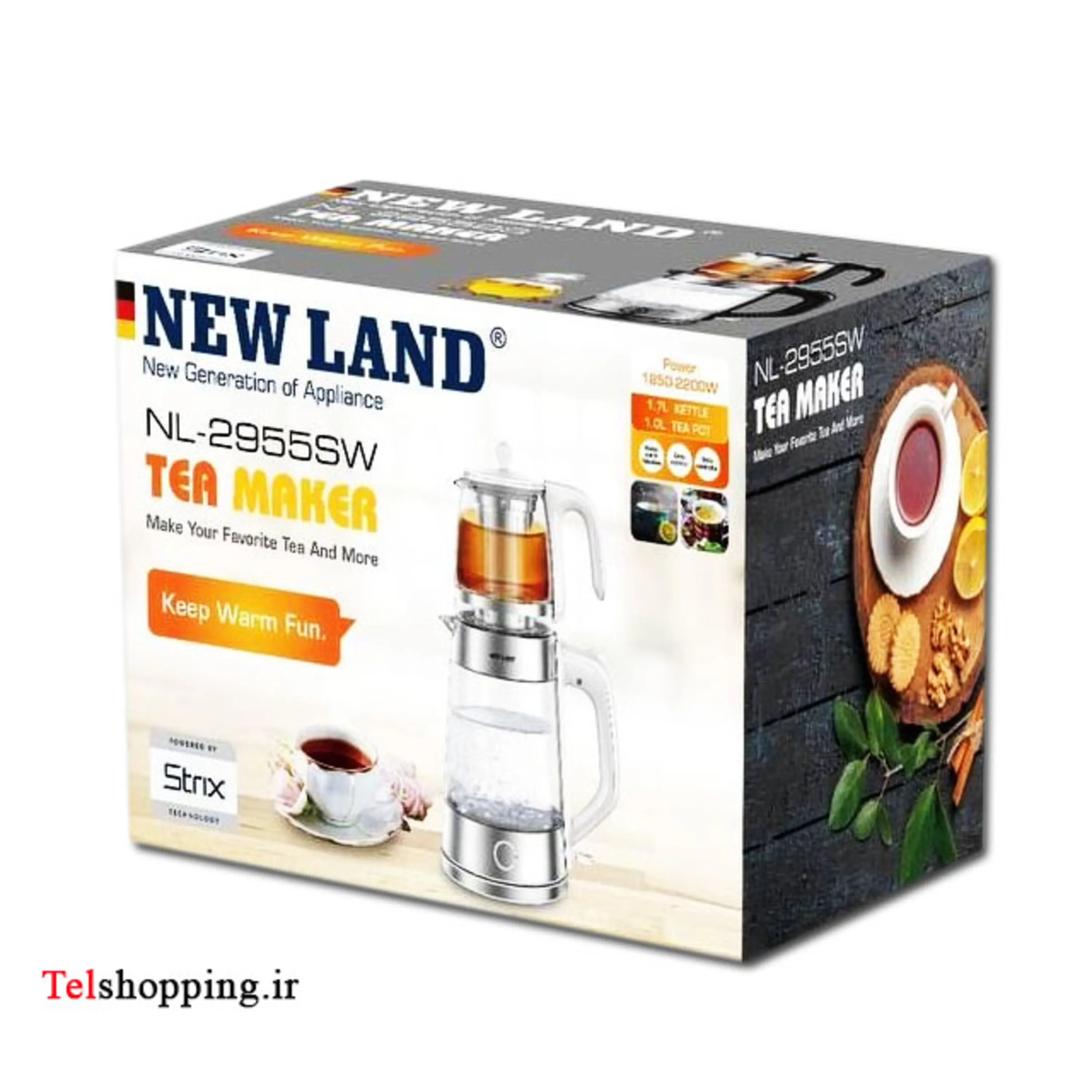 چای ساز سرهمی  نیولند مدل 2955WS